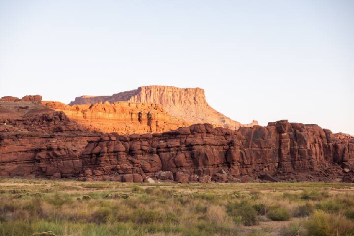 The mesa and canyon above the ranch
